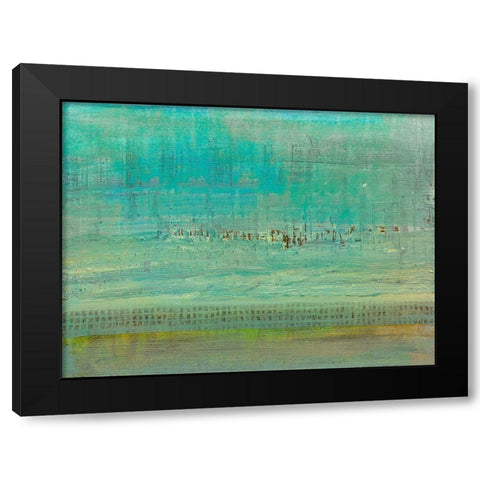 Sandbar I Black Modern Wood Framed Art Print with Double Matting by Ludwig, Alicia