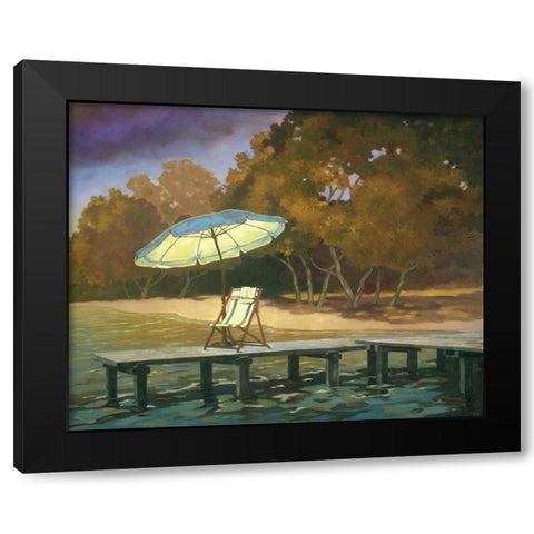 Evening Swim I Black Modern Wood Framed Art Print with Double Matting by Reynolds, Graham