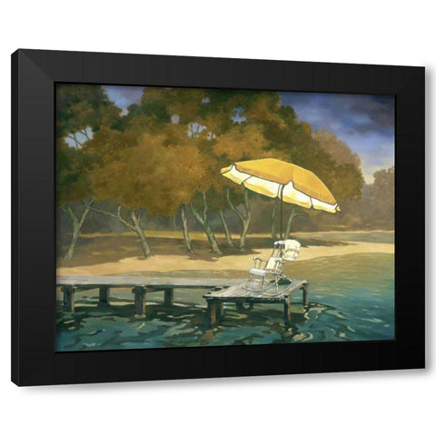 Evening Swim II Black Modern Wood Framed Art Print with Double Matting by Reynolds, Graham