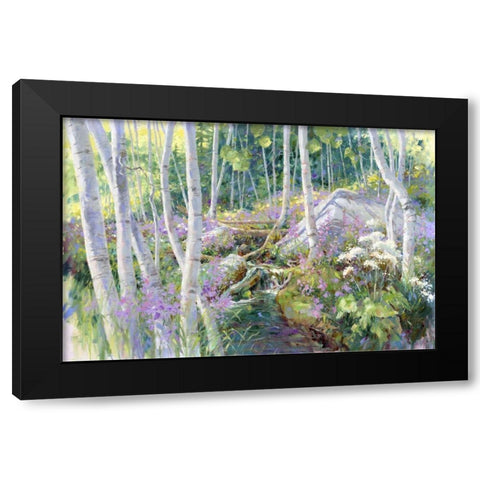 Aspen Glade Black Modern Wood Framed Art Print by Pollard, Julie G.