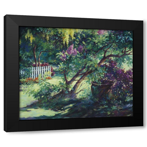 From Under the Lilac Black Modern Wood Framed Art Print with Double Matting by Pollard, Julie G.