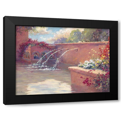 La Borgata Black Modern Wood Framed Art Print with Double Matting by Pollard, Julie G.