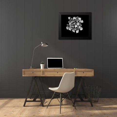 Poetry III Black Modern Wood Framed Art Print by Ling, Tang