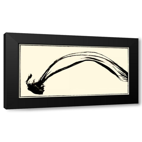 Silk Ink I Black Modern Wood Framed Art Print with Double Matting by Ling, Tang