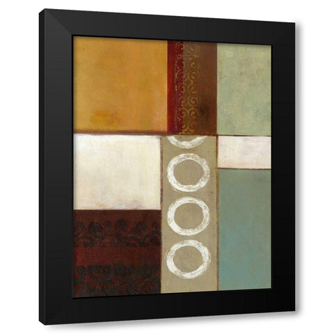 Spa Circles II Black Modern Wood Framed Art Print with Double Matting by Green-Aldridge, W.