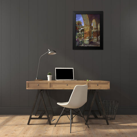 Arches Black Modern Wood Framed Art Print by Hadfield, Clif