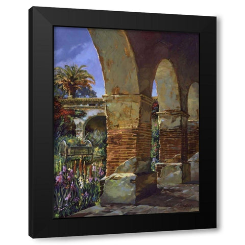 Arches Black Modern Wood Framed Art Print by Hadfield, Clif