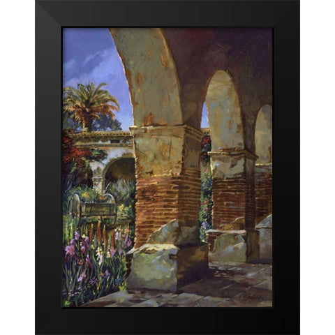 Arches Black Modern Wood Framed Art Print by Hadfield, Clif