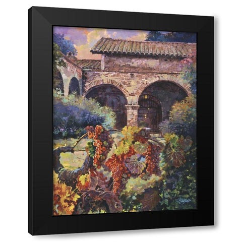 Harvest at the Mission  Black Modern Wood Framed Art Print by Hadfield, Clif