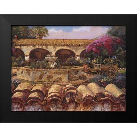 Mission Wall Black Modern Wood Framed Art Print by Hadfield, Clif
