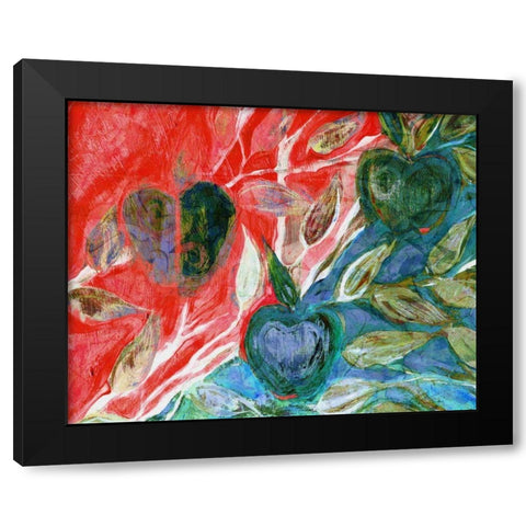 Apples I Black Modern Wood Framed Art Print by Harrington, Danielle