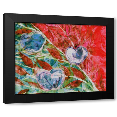 Apples II Black Modern Wood Framed Art Print with Double Matting by Harrington, Danielle