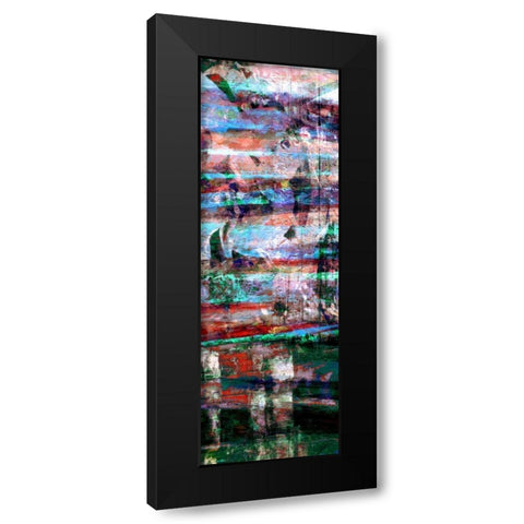 Textures Lines II Black Modern Wood Framed Art Print with Double Matting by Harrington, Danielle