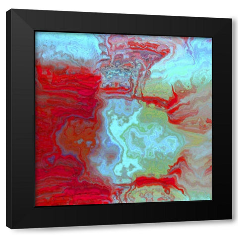 Coral Glass I Black Modern Wood Framed Art Print by Harrington, Danielle