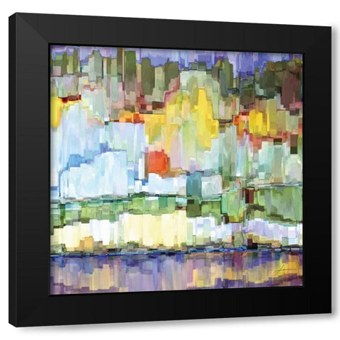 Glacier Bay IV Black Modern Wood Framed Art Print by Burghardt, James