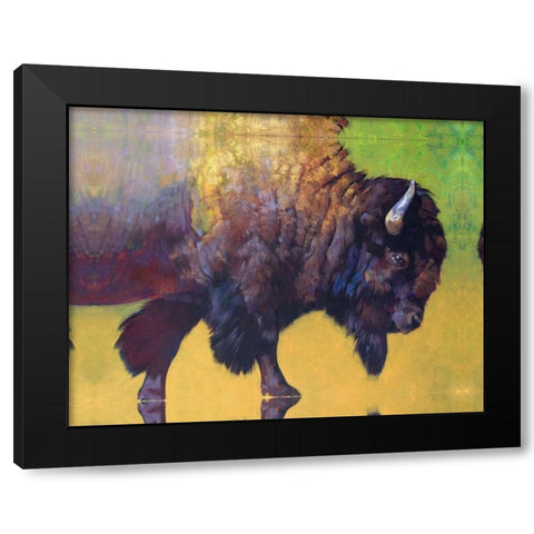 Custom Da Bull (ASH) Black Modern Wood Framed Art Print by Chapman, Julie T.