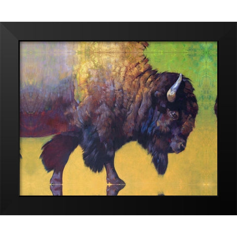 Custom Da Bull (ASH) Black Modern Wood Framed Art Print by Chapman, Julie T.