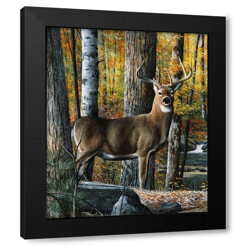 Broken Silence Black Modern Wood Framed Art Print by Daniel, Kevin