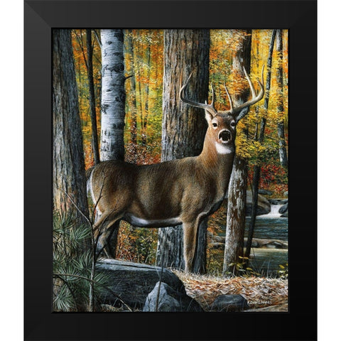 Broken Silence Black Modern Wood Framed Art Print by Daniel, Kevin