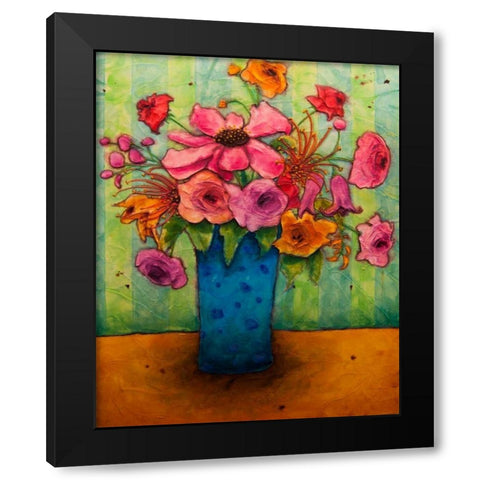 Perks of a Gardener Black Modern Wood Framed Art Print with Double Matting by Quin, Marabeth