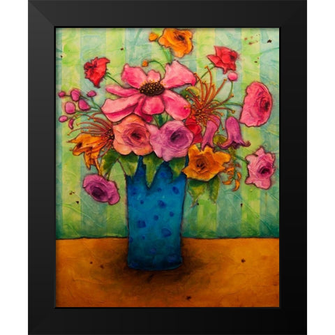 Perks of a Gardener Black Modern Wood Framed Art Print by Quin, Marabeth