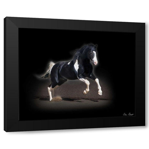 Horse Portrait VIII Black Modern Wood Framed Art Print with Double Matting by Drost, David