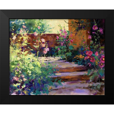 Summer Path Black Modern Wood Framed Art Print by Pollard, Julie G.