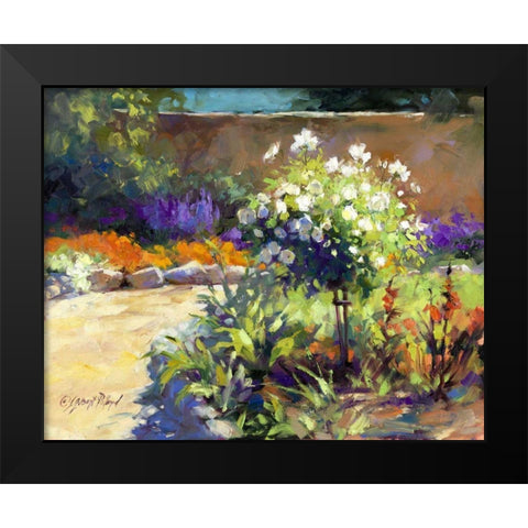 Rosa Carmela Black Modern Wood Framed Art Print by Pollard, Julie G.
