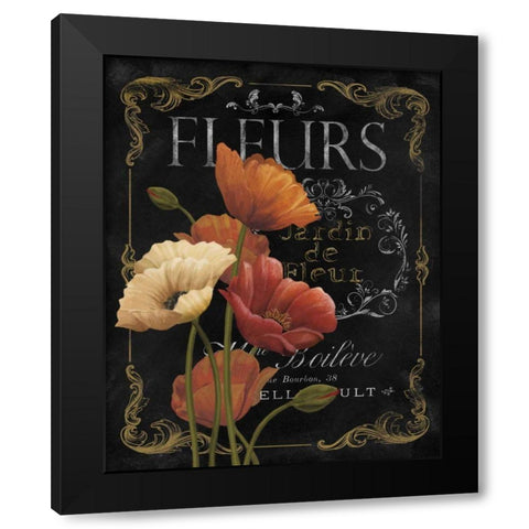 Botanical Collection IV Black Modern Wood Framed Art Print by White, Abby