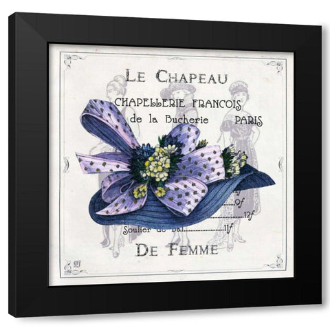 Haute Couture I Black Modern Wood Framed Art Print with Double Matting by Joyner, Ginny