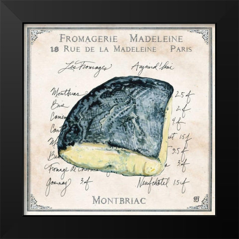 Fromages I Black Modern Wood Framed Art Print by Joyner, Ginny