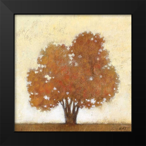 Autumn Morning Black Modern Wood Framed Art Print by Wyatt Jr., Norman