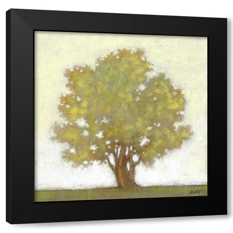 Spring Morning Black Modern Wood Framed Art Print by Wyatt Jr., Norman