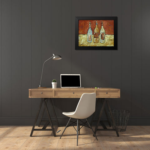 In Vino Veritas II Black Modern Wood Framed Art Print by Hebert, Deann