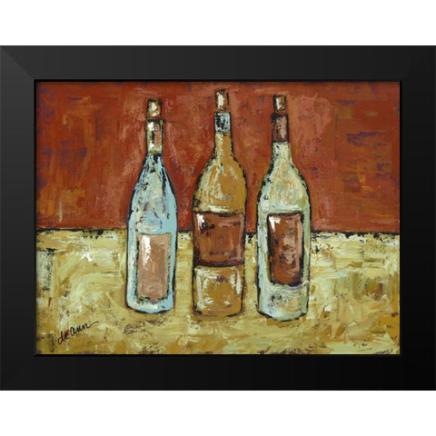 In Vino Veritas II Black Modern Wood Framed Art Print by Hebert, Deann