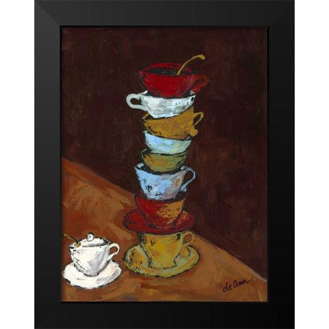 Tipped II Black Modern Wood Framed Art Print by Hebert, Deann