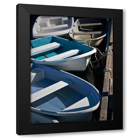Row Boats IV Black Modern Wood Framed Art Print by Perry, Rachel