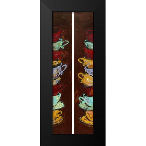 My Cup Runneth Over I Black Modern Wood Framed Art Print by Hebert, Deann