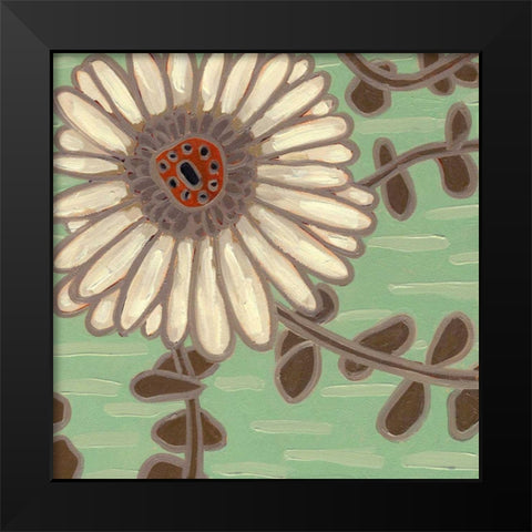 Cleo Aqua II Black Modern Wood Framed Art Print by Deans, Karen