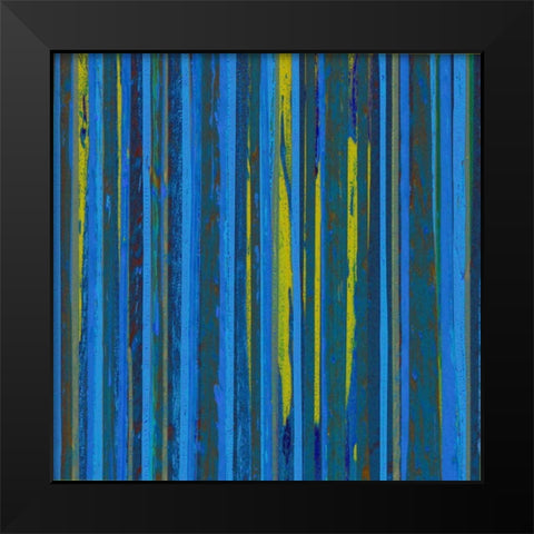 Royal Stripes II Black Modern Wood Framed Art Print by Mountain, Ricki