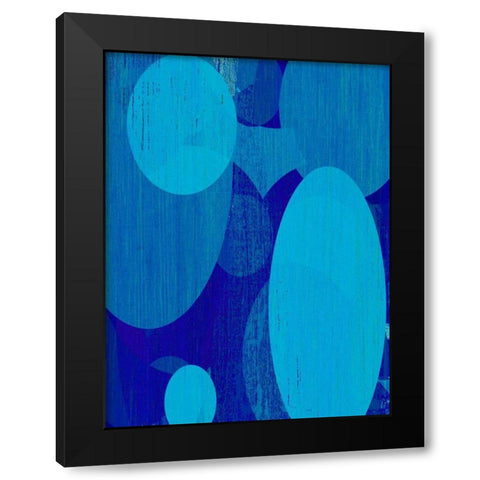 Ocean Ellipses I Black Modern Wood Framed Art Print by Mountain, Ricki