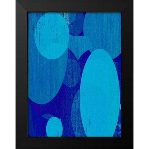 Ocean Ellipses I Black Modern Wood Framed Art Print by Mountain, Ricki