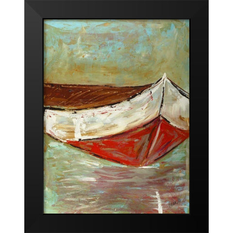 Canoe I Black Modern Wood Framed Art Print by Hebert, Deann