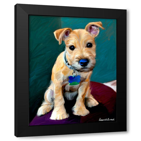 Snack Attack Black Modern Wood Framed Art Print by McClintock, Robert