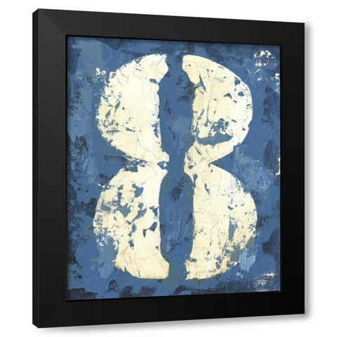 Vintage Numbers VIII Black Modern Wood Framed Art Print by Harper, Ethan