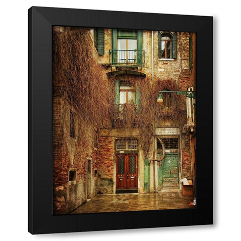 Venice Snapshots IV Black Modern Wood Framed Art Print with Double Matting by Head, Danny
