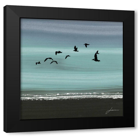 Dusky Sea II Black Modern Wood Framed Art Print by Burghardt, James