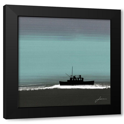 Dusky Sea III Black Modern Wood Framed Art Print by Burghardt, James