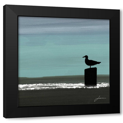 Dusky Sea IV Black Modern Wood Framed Art Print by Burghardt, James