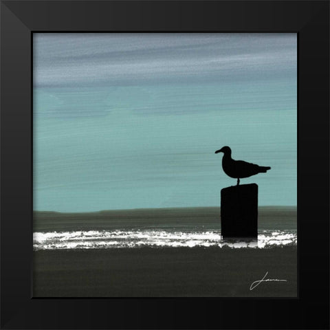 Dusky Sea IV Black Modern Wood Framed Art Print by Burghardt, James